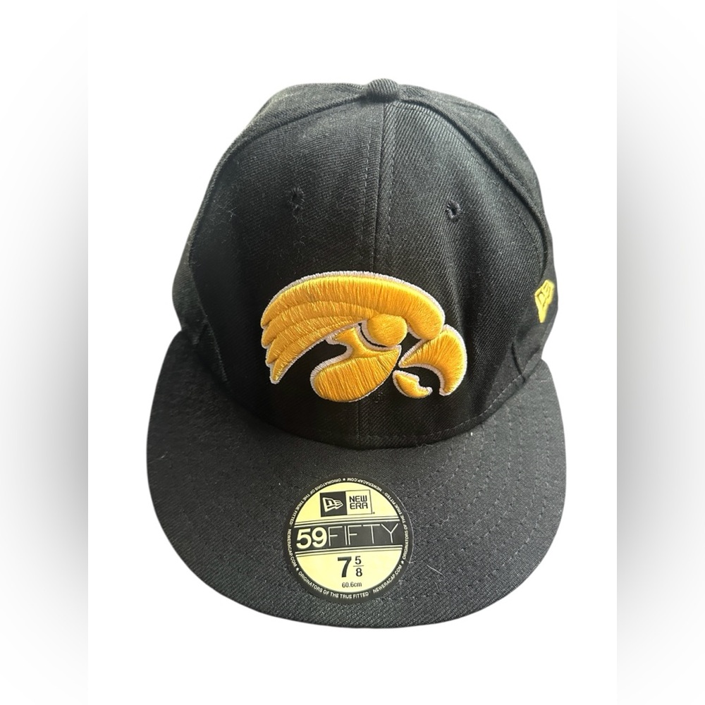 New Era‎ Iowa Hawkeyes 59Fifty Fitted Hat Cap 7 5/8